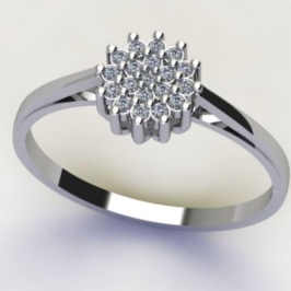 ANEL CHUVEIRINHO MINIMALISTA C/ ZIRC. CRISTAL