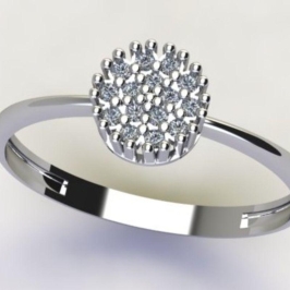 ANEL CHUVEIRO 8MM C/ ZIRC. CRISTAL