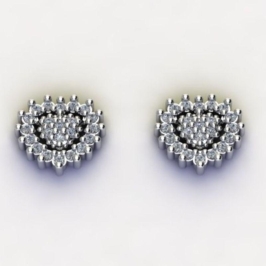 BRINCO CORAÇÃO C/ ZIRC. CRISTAL