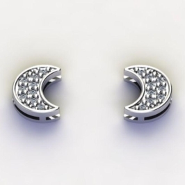 BRINCO LUA C/ ZIRC. CRISTAL