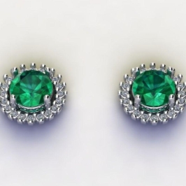 BRINCO REDONDO C/ ZIRC. 6MM CRISTAL