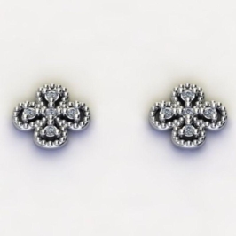 BRINCO TREVO C/ ZIRC. CRISTAL