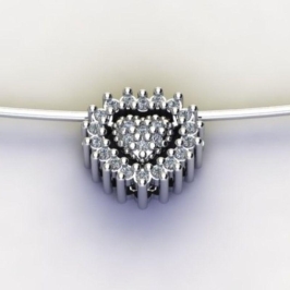 PG CORAÇÃO C/ ZIRC. CRISTAL