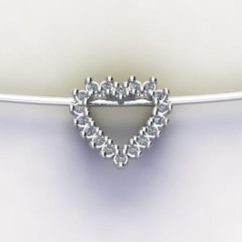 PG CORAÇÃO C/ ZIRC. CRISTAL