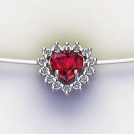 PG GALERIA CORAÇÃO 6X6 C/ ZIRC. CRISTAL