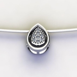 PG GOTA MINIMALISTA C/ ZIRC. CRISTAL