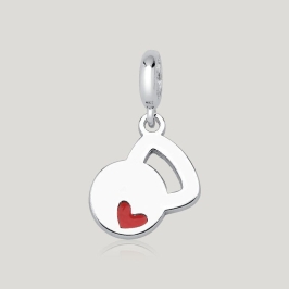 Pingente Kettlebell Resinado - Prata 925