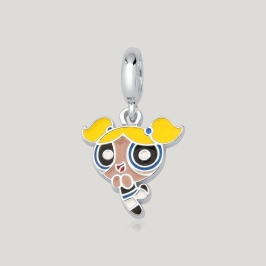 Pingente Meninas Super Poderosas Lindinha Resinado - Prata 925