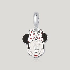 Pingente Minnie Resinado - Prata 925