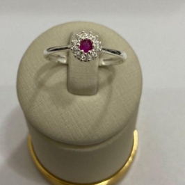 ANEL FORMATURA C/ ZIRC. RUBI