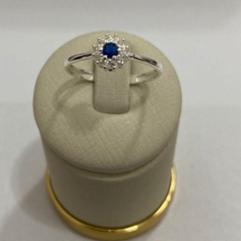 ANEL FORMATURA C/ ZIRC. SAFIRA
