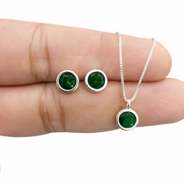 CJ REDONDO 6MM EMBUTIDO ESMERALDA