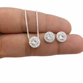 BRINCO REDONDO PEDRA 4MM C/ ZIRC