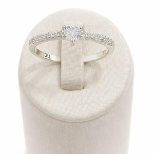 ANEL CORACAO C/ZIRC. CRISTAL