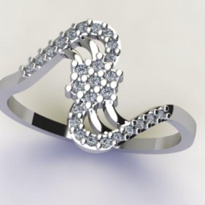 ANEL FLOR  C/ ZIRC. CRISTAL