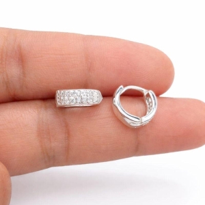 ARGOLA CLICK 2 FILEIRA ZIRCONIA P