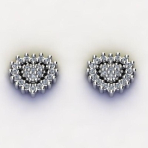 BRINCO CORAÇÃO C/ ZIRC. CRISTAL