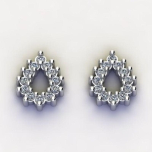 BRINCO GOTA PEQUENO C/ ZIRC. CRISTAL