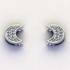 BRINCO LUA C/ ZIRC. CRISTAL