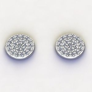 BRINCO MÉDIO 8MM C/ ZIRC. CRISTAL