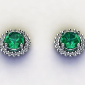 BRINCO REDONDO C/ ZIRC. 8MM CRISTAL