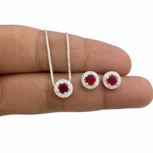 BRINCO REDONDO PEDRA 4MM C/ ZIRC