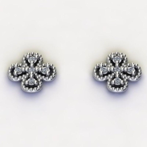 BRINCO TREVO C/ ZIRC. CRISTAL