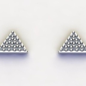 BRINCO TRIÂNGULO GRANDE C/ ZIRC. CRISTAL