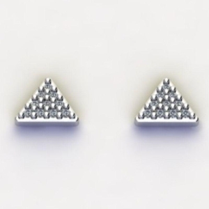 BRINCO TRIÂNGULO MÉDIO C/ ZIRC. CRISTAL