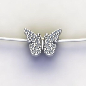 PG BORBOLETA C/ ZIRC. CRISTAL