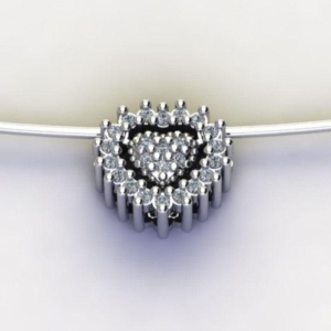 PG CORAÇÃO C/ ZIRC. CRISTAL