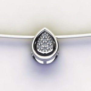 PG GOTA MINIMALISTA C/ ZIRC. CRISTAL