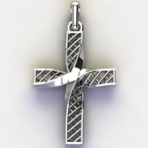 PG MÉDIA CRUZ VAZADA S/ ZIRC. INCOLOR - M