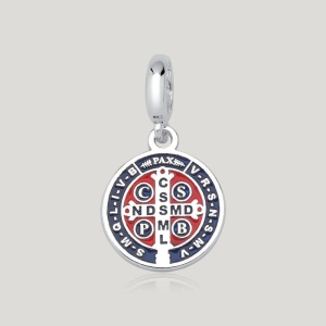 Pingente São Bento Resinado - Prata 925