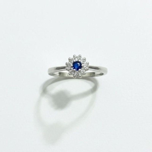 ANEL FORMATURA C/ ZIRC. SAFIRA