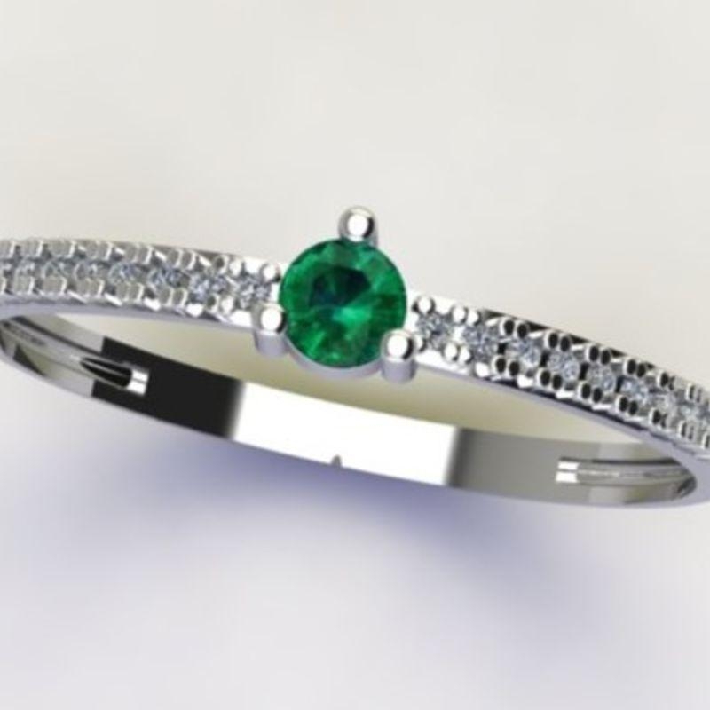 ANEL SOLITÁRIO C/ ZIRC. 3MM CRISTAL