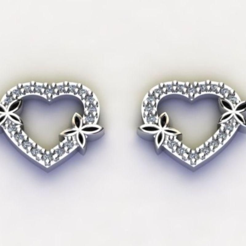 BRINCO CORAÇÃO E BORBOLETA C/ ZIRC.
CRISTAL