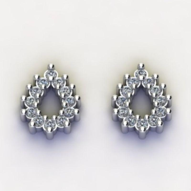 BRINCO GOTA PEQUENO C/ ZIRC. CRISTAL