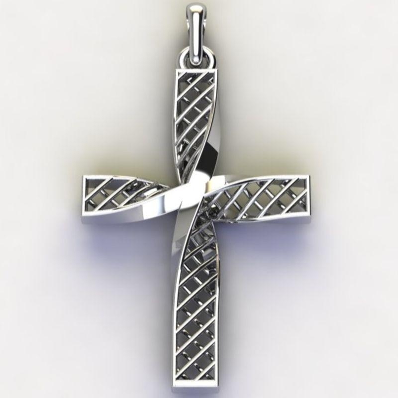 PG RENDA CRUZ VAZADA GRANDE S/ ZIRC. INCOLOR - G