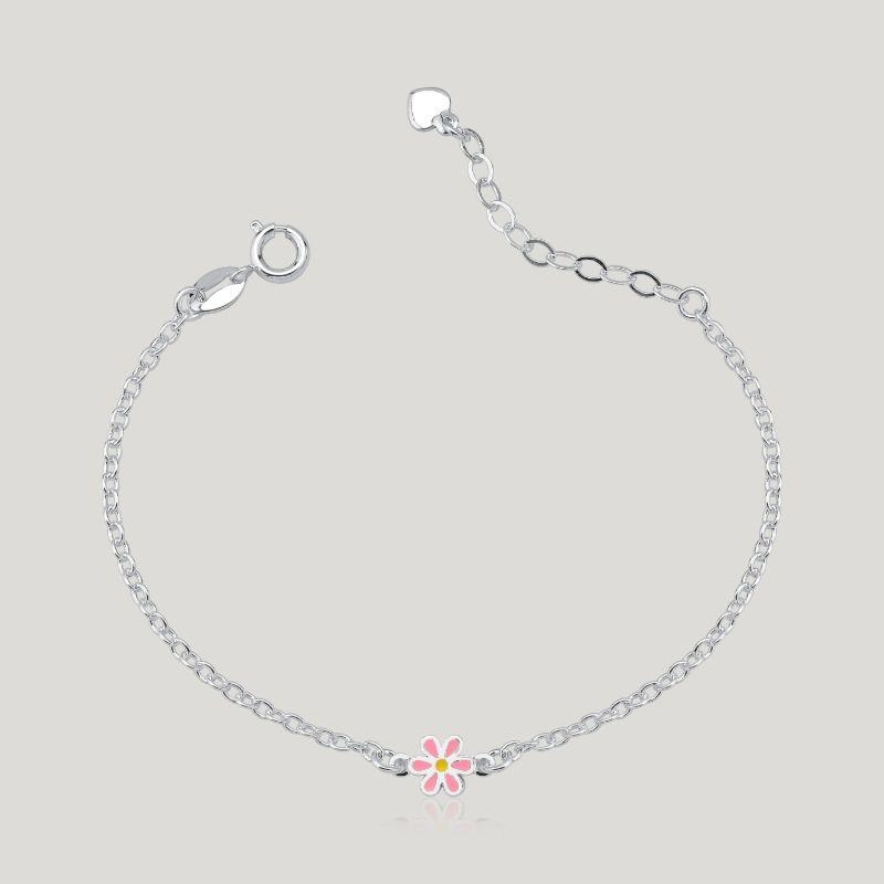 PULSEIRA FLOR C/ RESINA TAM. 15 CM