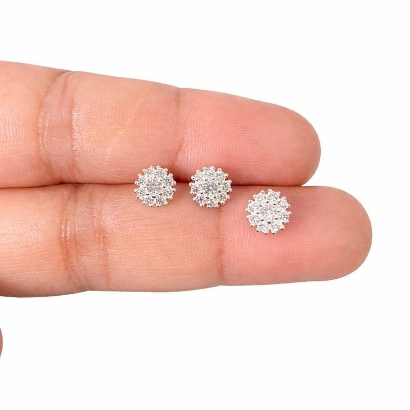 CONJUNTO REDONDO C/ ZIRC. CRISTAL