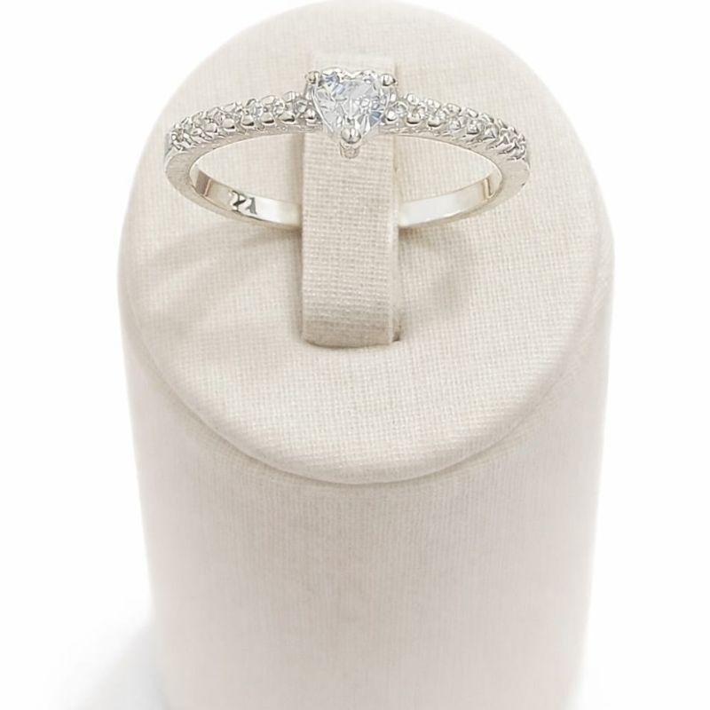 ANEL CORACAO C/ZIRC. CRISTAL