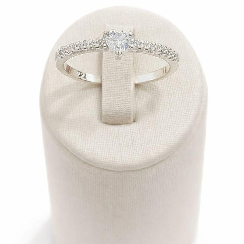 ANEL CORACAO C/ZIRC. CRISTAL