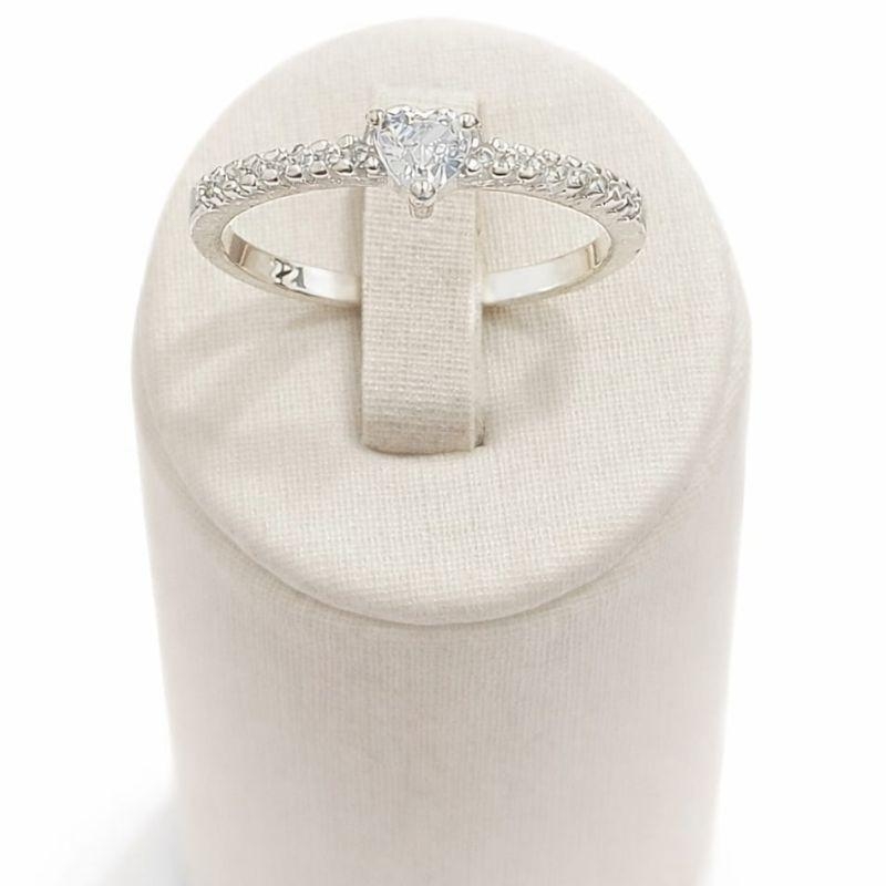 ANEL CORACAO C/ZIRC. CRISTAL