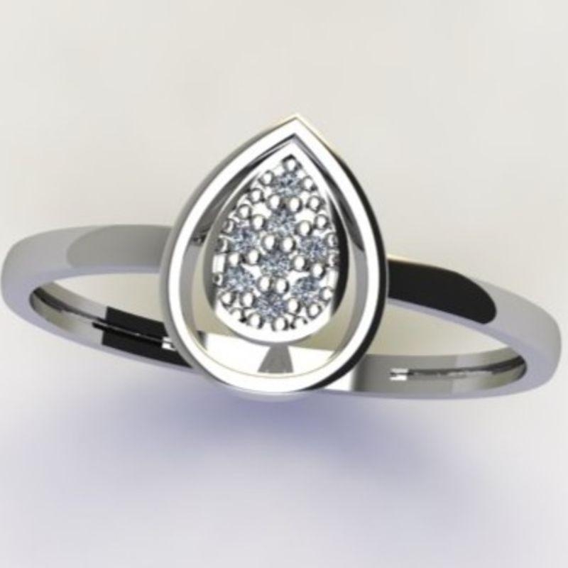 ANEL GOTA C/ ZIRC. CRISTAL