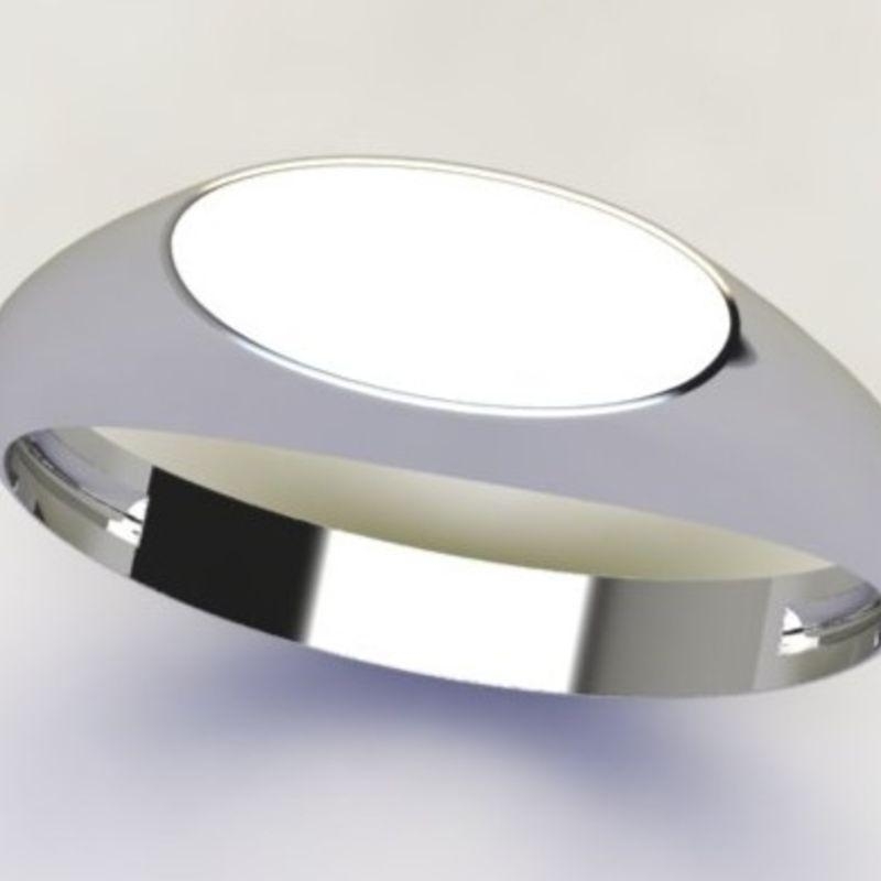 ANEL PARA GRAVAR S/ ZIRC. INCOLOR