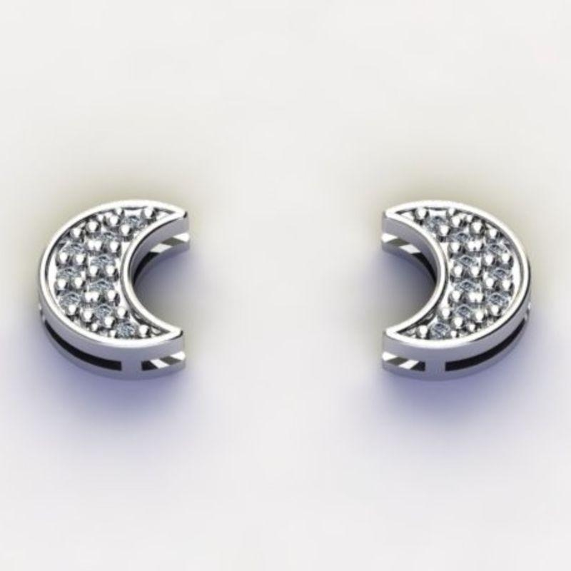 BRINCO LUA C/ ZIRC. CRISTAL