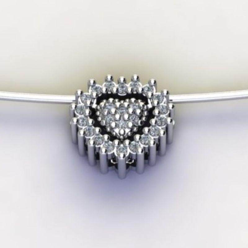 PG CORAÇÃO C/ ZIRC. CRISTAL