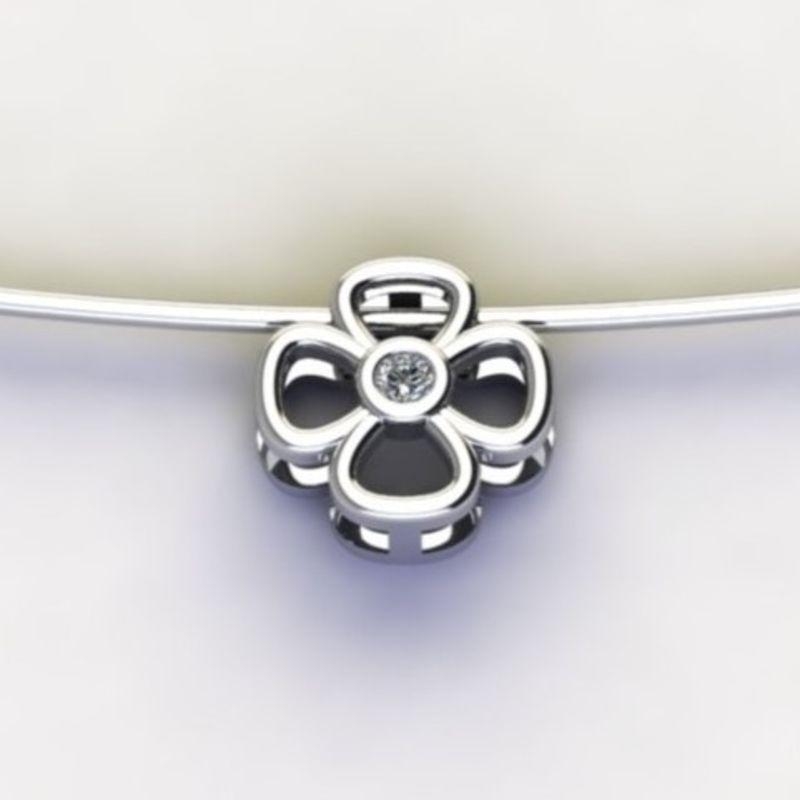 PG FLOR C/ ZIRC. CRISTAL