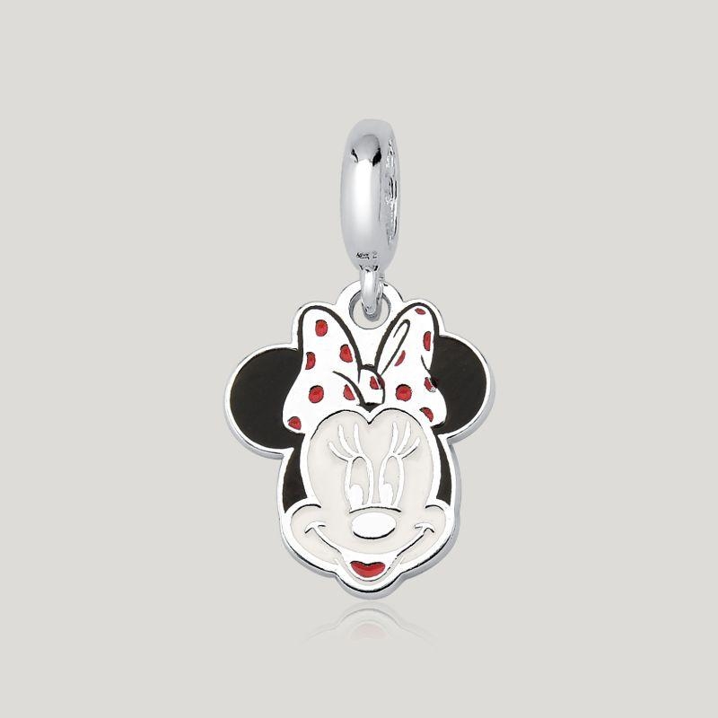 Pingente Minnie Resinado - Prata 925